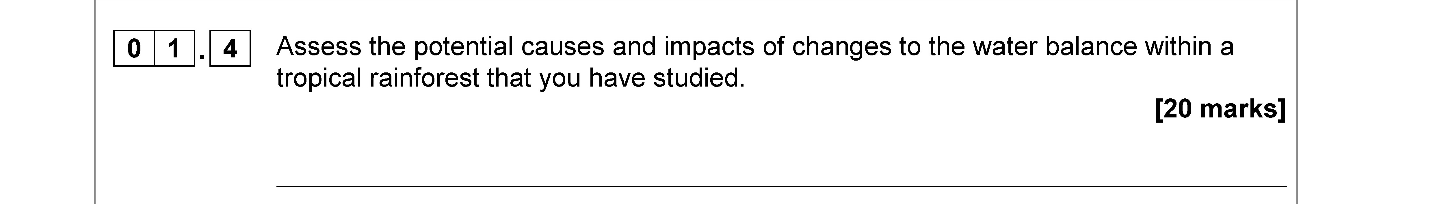 Assess-the-potential-causes-and-impacts-of-changes-to-the-water-balance-within-a-tropical-rainforest-that-you-have-studied.---AQA-A-Level Geography-Question 1-2018-Paper 1.png